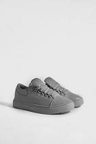 Boohoo Eyelet Detail Faux Leather Trainer