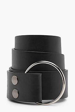 Boohoo Steph O-ring Popper Waist Belt