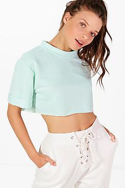 Boohoo Lyla Crop Sweater Top