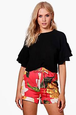 Boohoo Jasmine Floral Woven Short