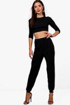 Boohoo Slinky Puff Hem Trouser