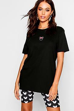 Boohoo Disney Minnie Print T-shirt