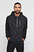 Boohoo Technical Zip Detail Half Placket Hoodie