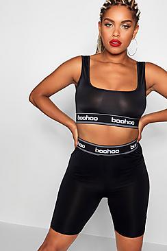 Boohoo Sqaure Neck Crop Top