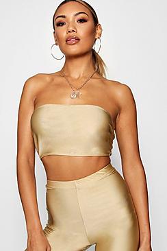 Boohoo Slinky High Shine Bandeau