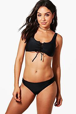 Boohoo St. Martin Eyelet Front & Back Bikini