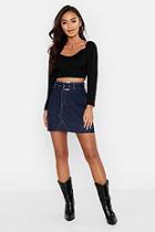 Boohoo Petite Sweetheart Neck Puff Sleeve Top