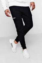 Boohoo Pique Jogger With Zip Detail