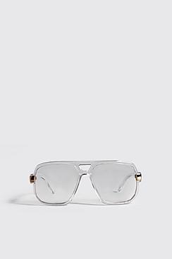 Boohoo Plastic Heavy Frame Sunglasses