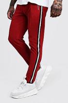 Boohoo Velour Jogger With Side Tape Detail