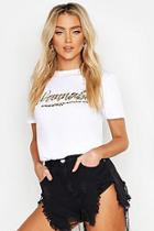 Boohoo Wannabe Slogan T-shirt