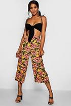 Boohoo Anna Woven Large Floral Culottes