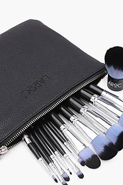 Boohoo 12 Piece Brush Set With Leather Bag