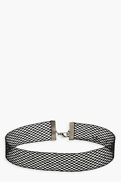 Boohoo Fishnet Choker