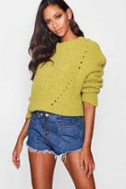 Boohoo Ladder Detail High Neck Jumper