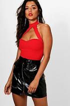 Boohoo Aimee Choker Front Scuba Body