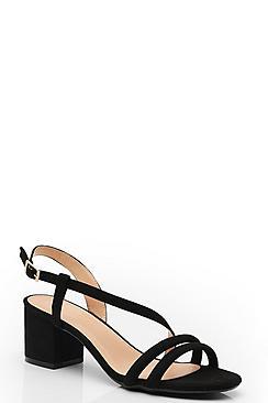 Boohoo Tubular Low Block Heels