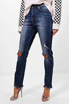 Boohoo Boutique Aimee Pierced Skinny Jeans