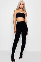 Boohoo Bella Bandeau Top & High Waisted Legging Co-ord