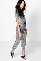 Boohoo Emily Knitted Casual Cap Sleeve Jumpsuit