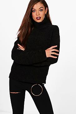 Boohoo Roll Neck Chenille Jumper