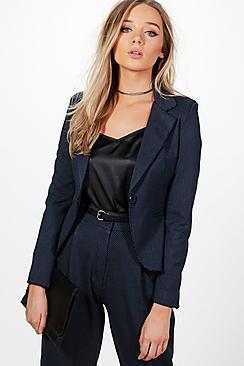 Boohoo Penelope Polka Dot Blazer
