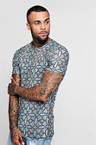 Boohoo Moroccan Design Muscle Fit T-shirt