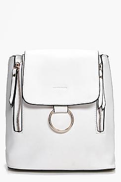 Boohoo Diana Loop Ring Detail Rucksack