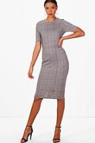 Boohoo Tall Megan Check Shift Dress