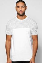 Boohoo Stripe Panel T-shirt