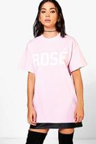 Boohoo Lily Rose Oversized T-shirt