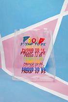 Boohoo Pride Clear Perspex Tote Bag With Print