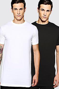 Boohoo 2 Pack Longline T Shirts