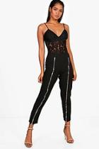 Boohoo Nia Woven Zip Front Extreme Trouser