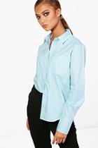 Boohoo Maisie Poplin Tailored Shirt