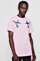 Boohoo Humming Bird Embroidery Tee