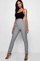 Boohoo Tall Checked Woven Tailored Pants