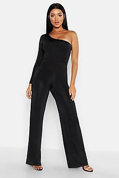 Boohoo One Shoulder Jumpsuit