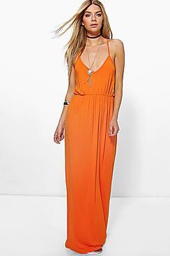 Boohoo Lauren Ring Detail Strappy Maxi Dress