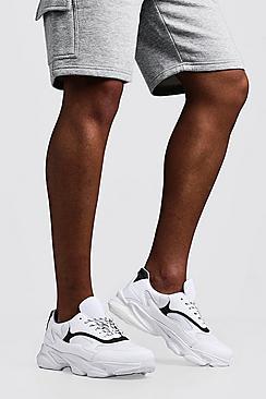 Boohoo Chunky Trainers With Reflective Details