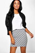 Boohoo Amal Star Print Mini Skirt