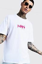 Boohoo Oversized Man Grafitti Printed T-shirt