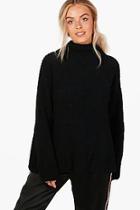 Boohoo Sarah Chenille Knit Funnel Neck Jumper