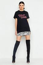 Boohoo Cheap Thrills Slogan Rock T-shirt