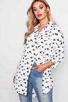 Boohoo Plus Star Printed Shirt