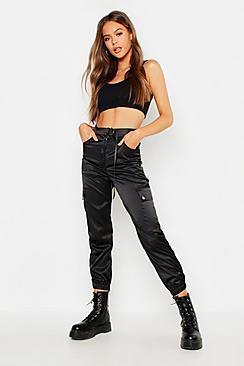 Boohoo Buckle Waist Cargo Trouser