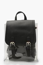 Boohoo Perspex Inner Bag Rucksack