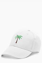 Boohoo Palm Tree Embroidered Snapback Cap
