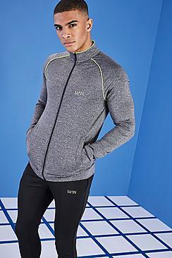Boohoo Man Active Zip Through Track Top