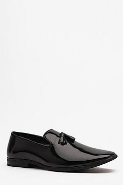 Boohoo Hi Shine Tassel Loafer